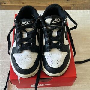 Nike Dunk low Kids Black and White Sneakers